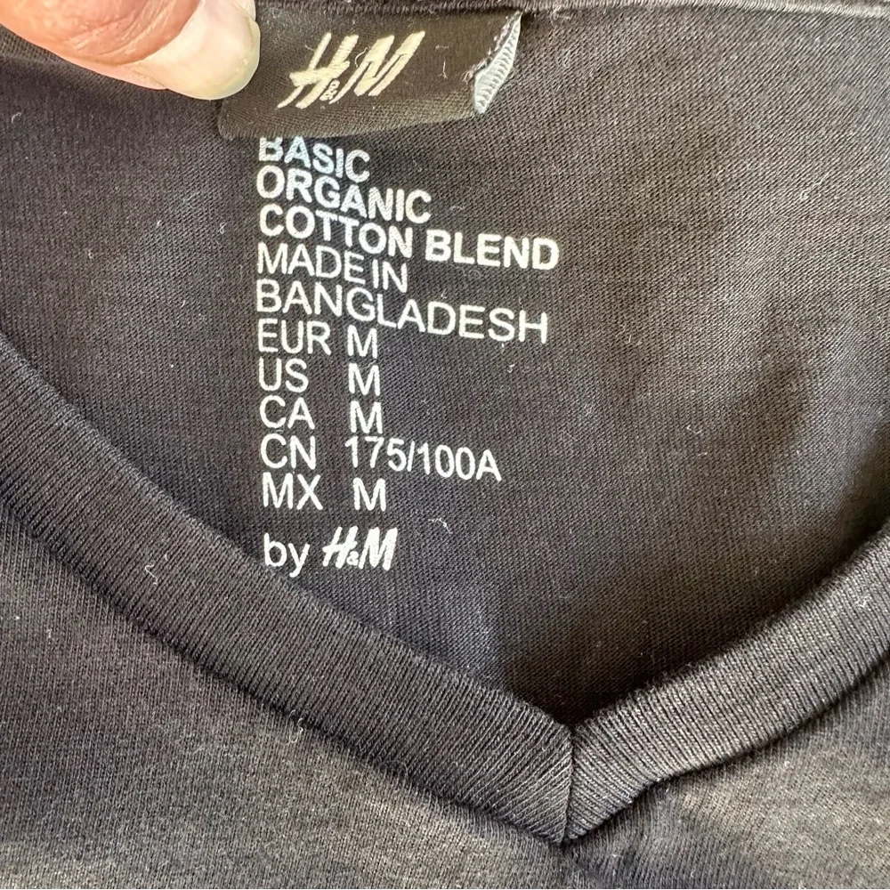 David Beckham Bodywear Black T-Shirt by‎ H&M Medium